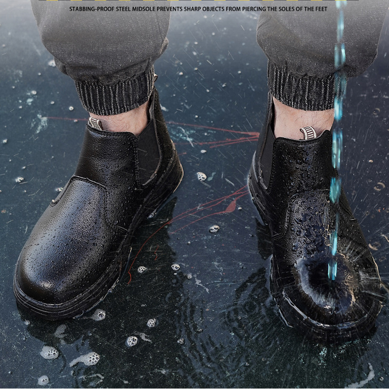 [ของแท้พร้อมส่ง] Safety shoes รุ่น รองเท้าเซฟตี้หุ้มข้อ หัวเหล็ก พื้นกันทะลุ