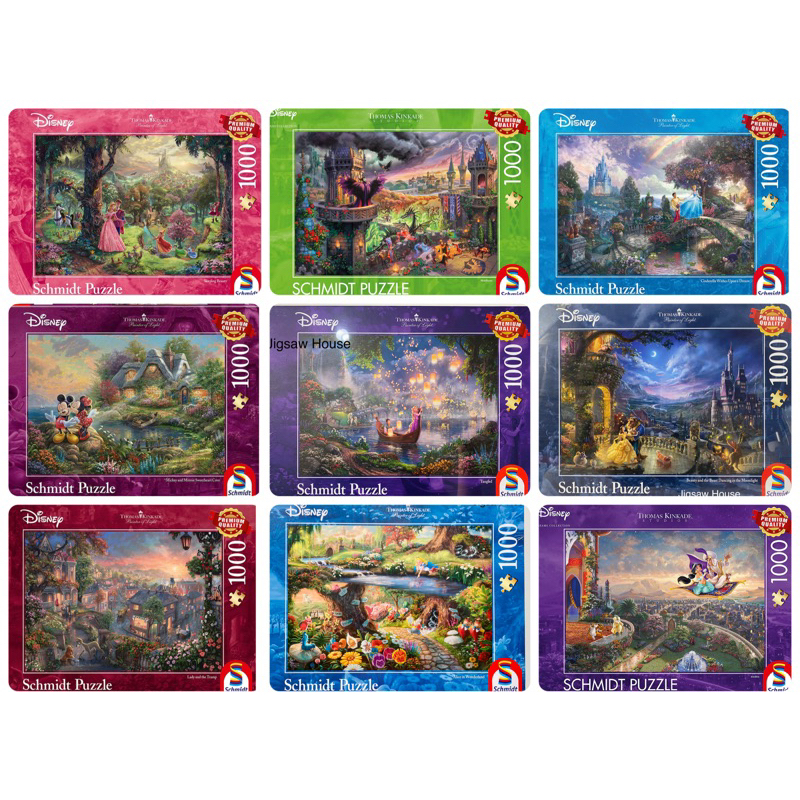 พร้อมส่ง-จิ๊กซอว์ Thomas Kinkade Disney collection แบรนด์ Schmidt jigsaw puzzle 1000 ชิ้น