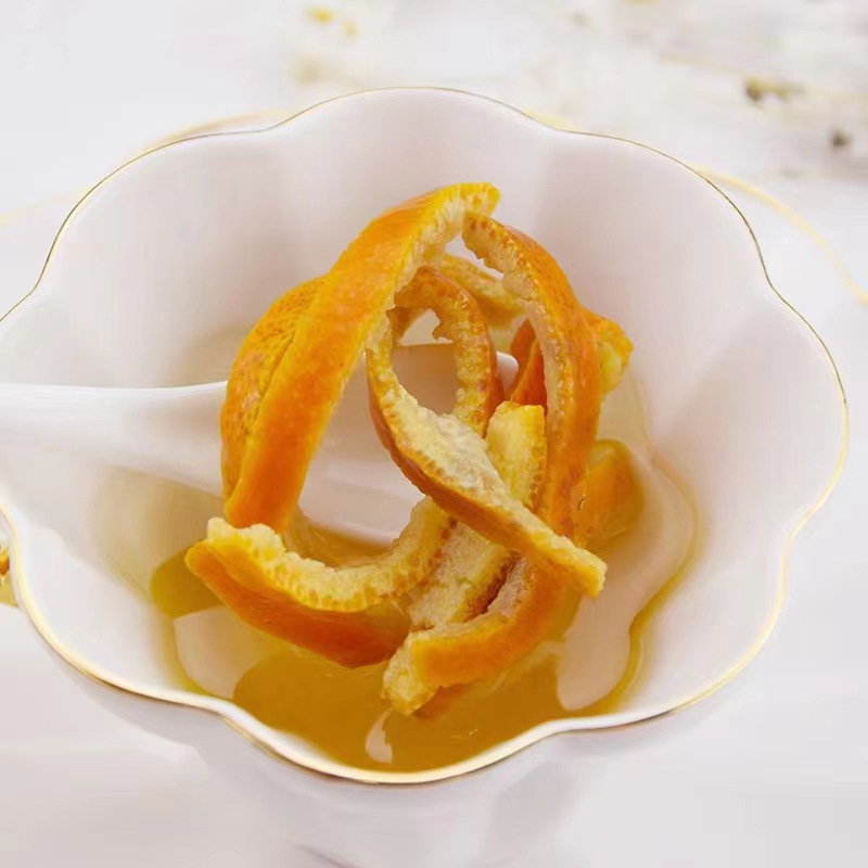 เปลือกส้มหั่นฝอย 50g-200g บ๊วยเปลือกส้ม ผลไม้อบแห้ง 陈皮丝 tea pericarpium citri reticulatae - รูปที่ 5