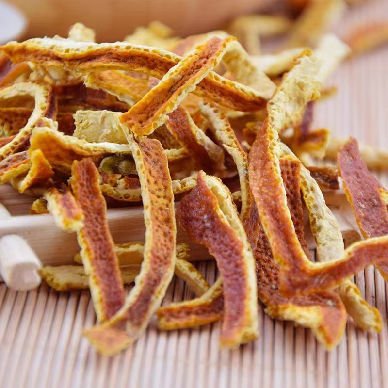 เปลือกส้มหั่นฝอย 50g-200g บ๊วยเปลือกส้ม ผลไม้อบแห้ง 陈皮丝 tea pericarpium citri reticulatae - รูปที่ 2
