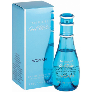 Cool Water women EDT  30 ml (พร้อมกล่อง) .