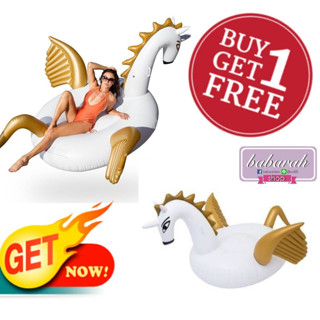 ** 1 ฟรี 1 ขายดี ห่วงยางแฟนซี Big Pegasus ขนาดใหญ่ 250 x 250 x 130 cm. เกรดพรีเมี่ยม !!ฟรี Big Pegasus อีก 1 ตัว**