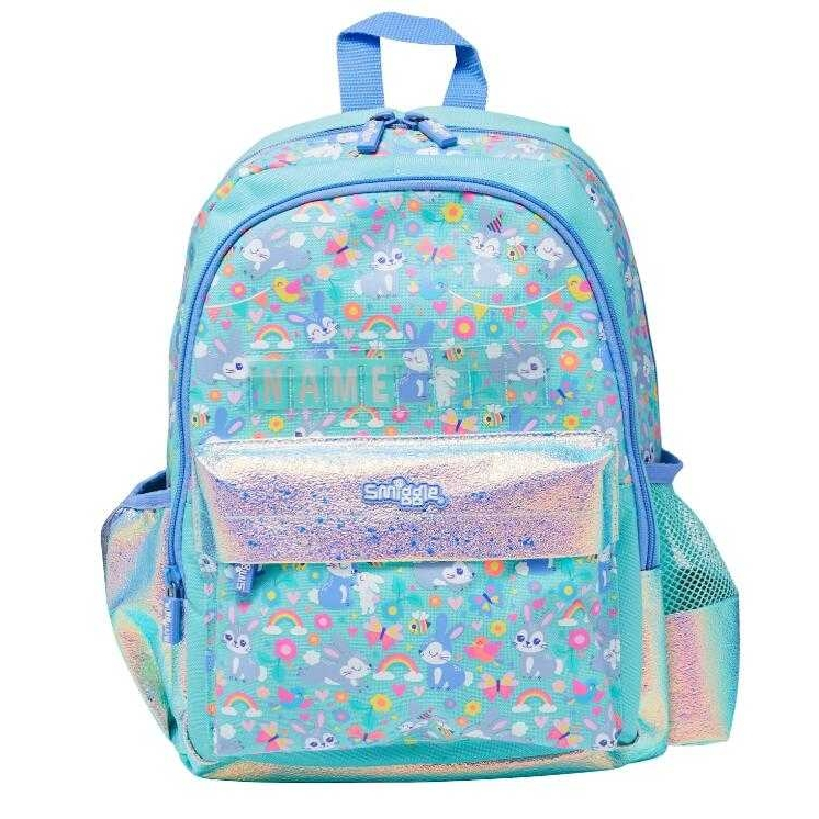🎒Smiggle Backpacks Nursery bag กระเป๋าเป้ 🎒สมิกเกอร์ ขนาด 14-15 นิ้ว ลาย NAMEกระต่ายมิ้น พร้อมส่งในไทย 🛻