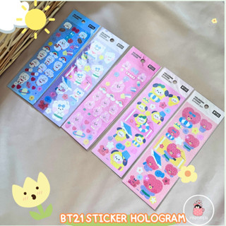 bt21 sticker hologram🌟สติ๊กเกอร์โฮโลแกรม