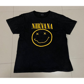 เสื้อยืดวง nirvana ป้าย wall of fame