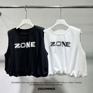 D47 - เสื้อยืดแขนกุด ZONE