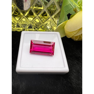 Lab pink sapphire Baguette 41 carats 13x25mm 1 pieces