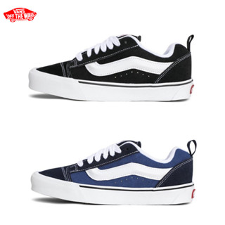 vans Knu skool รองเท้าบอร์ดต่ำ สไตล์อเมริกัน รองเท้าขนมปังวินเทจ