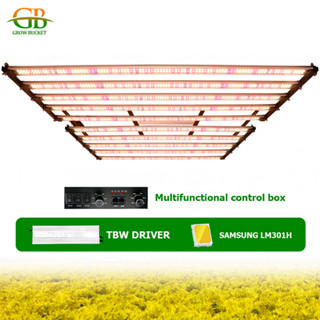 1000W 10bar LED grow light SamsungLM301H EVO วัตต์ขนาดใหญ่ ไฟปลูกกัญ ปรับความสว่างได้ ตั้งเวลา ไฟช่วยต้นไม้ตัวเร็ว