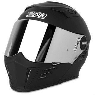 หมวกกันน็อก SIMPSON HELMET - MOD BANDIT MATTED BLACK By Life and Kustom