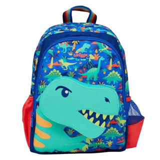 🎒Smiggle Backpacks Nursery bag กระเป๋าเป้ 🎒สมิกเกอร์ ขนาด 14-15 นิ้ว ลาย Dino เขียว3D นูน พร้อมส่งในไทย 🛻