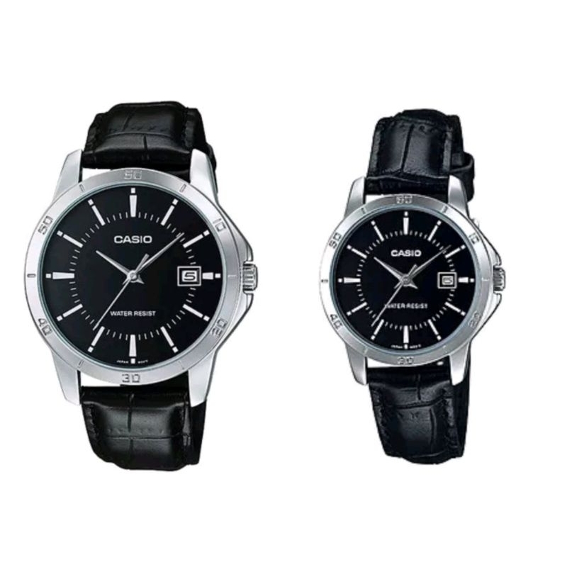 นาฬิกาคู่Casioรุ่นMtp-V004lของแท้ 100%รับประกันสินค้า 1 ปีเต็ม