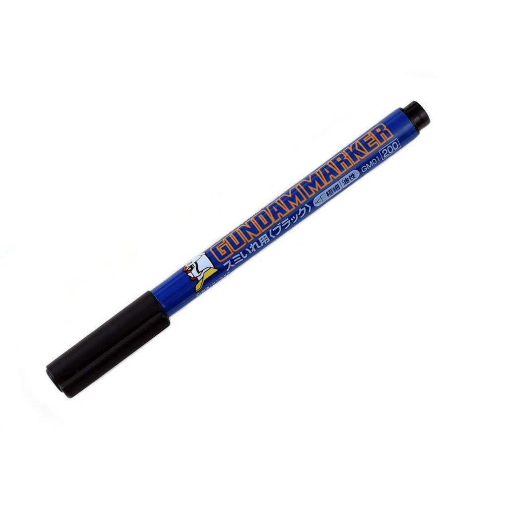 GSI Creos ปากกาตัดเส้น สำหรับ กันพลา GM Marker 01 ปากหัวเข็ม สีดำ
