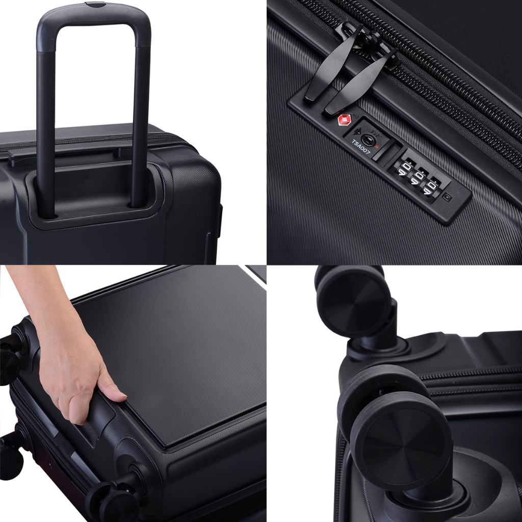 Caggioni : กระเป๋าเดินทาง รุ่นเฮนรี่ (Henry : C23021) : สีดำ