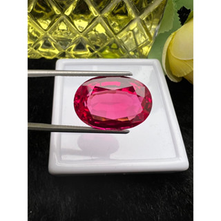 Lab pink sapphire 15x22mm weight 27 carats 1 pieces