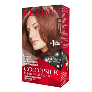 Revlon Colorsilk Hair Color(No.55 Light Reddish Brow) เรฟลอน คัลเลอร์ซิลค์ แฮร์คัลเลอร์ (No.55 น้ำตาลประกายทอง)