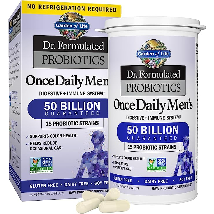 Garden of Life Dr.formulated Probiotic Once Daily Men’s 50 billion 30capsules exp.11/25 ช่วยเรื่องการย่อยอาหารและลำไส้