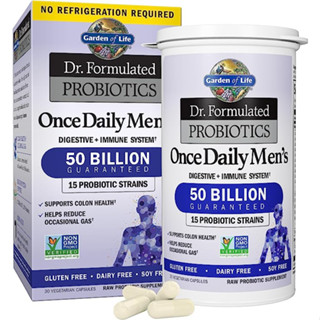 Garden of Life Dr.formulated Probiotic Once Daily Men’s 50 billion 30capsules 🍃exp.12/24🍃 ช่วยเรื่องการย่อยอาหารและลำไส้