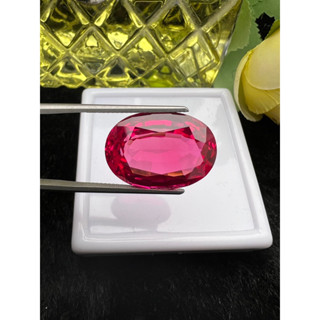 pink sapphire 18x25mm oval shape 49 carats