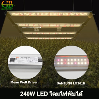 2400W Samsung LM301H Quantum Tech LED โคมไฟสําหรับการเจริญเติบโตของพืชภายในบ้าน Meanwell Drive