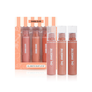 SIVANNA COLORS OH SWEETIE VELVEL LIP SET : HF181 | ลิปจุ่มเซต