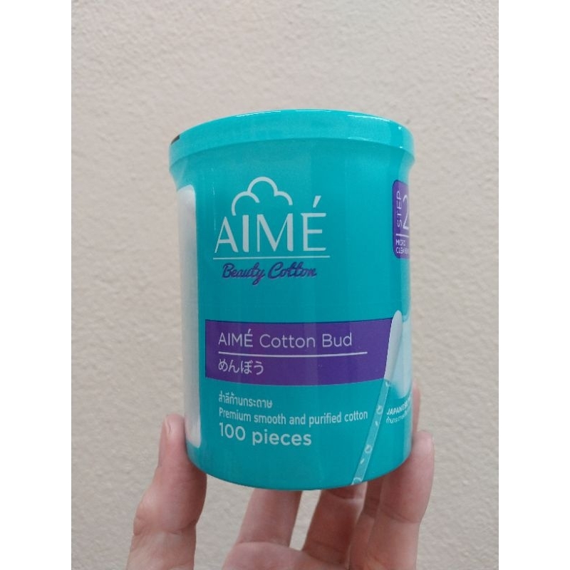 AIME Cotton Bud 100 pcs. เอเม่ คอตตอนบัด 100 ก้าน