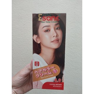 ESANE HAIR COLOR CREAM ผลิตภัณฑ์ครีมเปลี่ยนสีผม ESANE 4.0 Cocoa brown #สีน้ำตาลกลาง