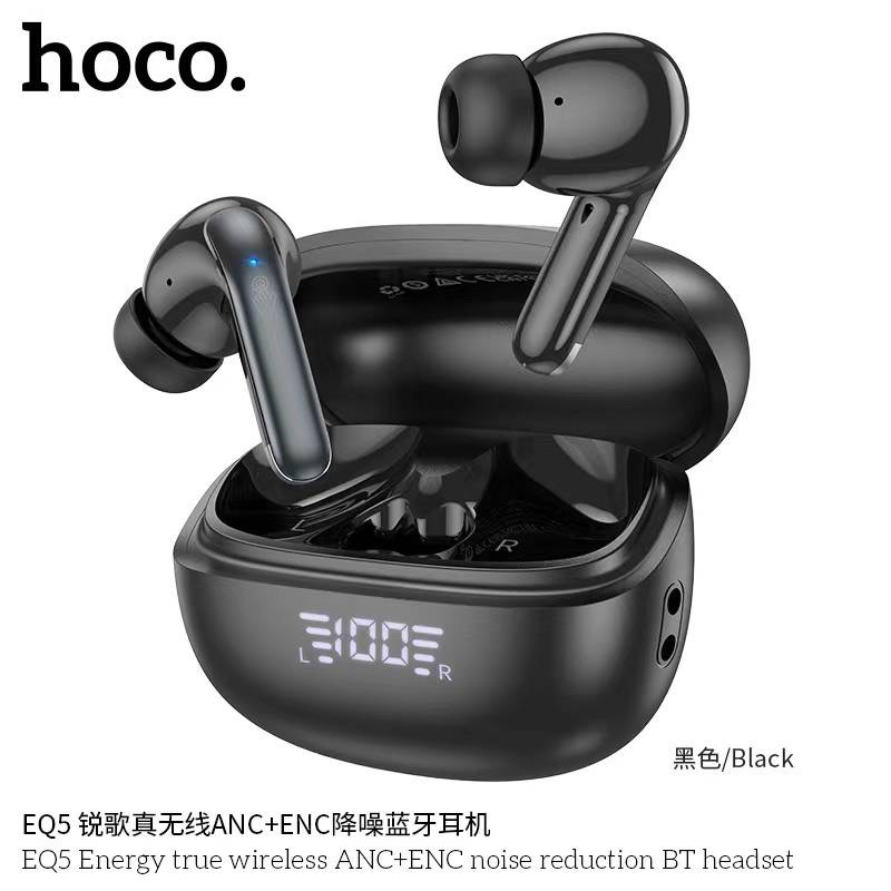Hoco EQ5 TWS Bluetooth Earphones หูฟังไร้สายแบบอินเอียร์ ตัดเสียงรบกวน (ANC+ENC) น้ำหนักเบา กันน้ำระ