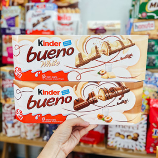 Kinder Bueno 8 Twin Bars 1 กล่อง มี 8 แท่งคู่ 16 ชิ้น มี 2 รส BBF.04/12/23