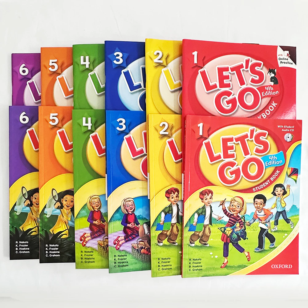1-6 Level Set Oxford Let's Go Student Book The New Edition of The Bestselling Primary English Work Books Course ESL Book