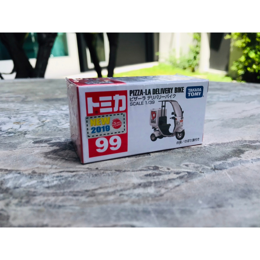 โมเดลรถ Tomica #99 PIZZA-LA DELIVERY BIKE