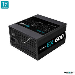 อุปกรณ์จ่ายไฟ Tsunami EX600 600W Power Supply รับประกันสินค้า 1 ปี