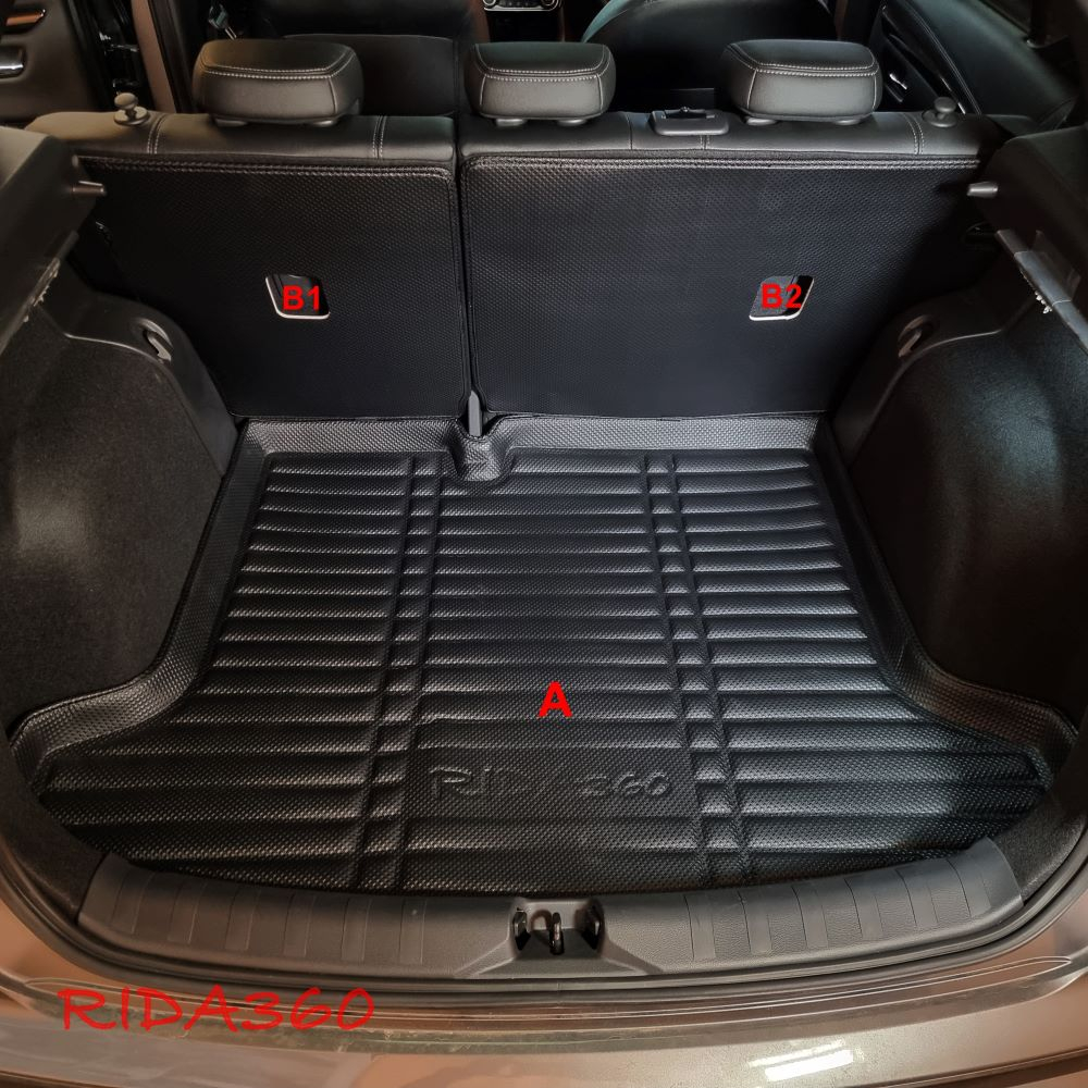 พรมรถยนต์ nissan kicks gen2 ขึ้นไป 2022-NOW RIDA360 พรมปั้มขึ้นรูปชิ้นเดียว [149] *ระบุไฟใต้เบาะแถว2 *Gen1 สอบถามก่อนได้