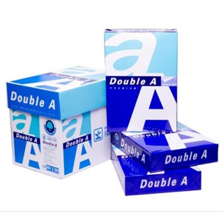 กระดาษถ่ายเอกสาร  A4  AA  ดับเบิ้ลเอ Double A  หนา 80 แกรม และ 70 แกรม  จำนวน  500 แผ่น/รีม ขนาดต่อรีม 210 x 297 มม.