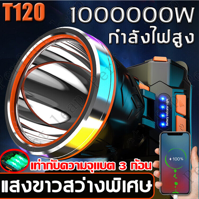 รับประกัน 10 ปี รุ่นใหม่2023แบตจุมากส่องแสงต่อเนื่อง 24ชม ไฟฉายคาดหัว led ไฟคาดหัว ไฟฉายคาดหัวแท้ ไฟฉายแรงสูง ไฟส่องกบ