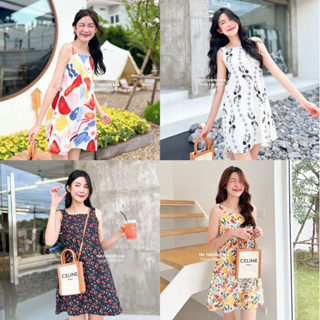 (ใส่โค้ด WKFDGA ลดทันที 45฿) Floral dress ชุดเดรสลายดอกไม้