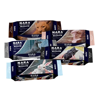 ดินเยื่อกระดาษ NARA สำหรับปั้นงานฝีมือ ดินญี่ปุ่นแห้งแล้วแข็ง ทำสีได้ - Air Hardening Clay ขนาด 500 กรัม