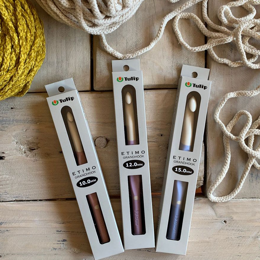 Tulip Etimo Grand Hook เข็ม crochet ขนาดใหญ่พิเศษ ขนาด 8-15 mm ญี่ปุ่นแท้