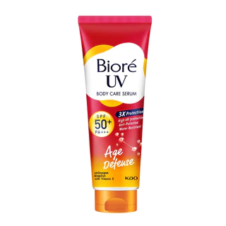 บิโอเร ยูวี บอดี้แคร์เซรั่ม 50มล Biore UV Anti-Pollution Body Care Serum Age Defend SPF50+ PA+++ 50 ml.