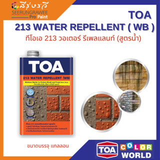 TOA  213 WATER REPELLENT ( WB ) ทีโอเอ 213 วอเตอร์ รีเพลแลนท์ (สูตรน้ำ)