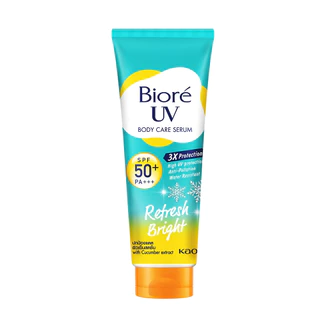 บิโอเร ยูวี บอดี้แคร์เซรั่ม 50มล Biore UV Anti-Pollution Body Care Serum Refresh Bright SPF50+ PA+++ 50 ml.
