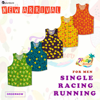 VATEMON เสื้อกล้ามออกกำลังกาย Single Racing Running ชาย