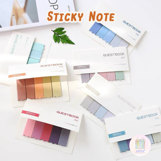 สติ๊กกี้โน้ตไล่สีซิกแซก กระดาษโน้ตแบบมีกาว เครื่องเขียน Paper Note Sticky Note