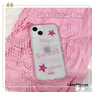 💚จัดส่งภายใน24ชม💚เคส for iPhone 11 14 Pro Max Case for iPhone 12 13 ป้องกันการตก การป้องกัน น่ารัก ดาว ระดับสูง