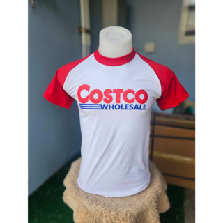 เสื้อยืดผ้าบางวินเทจ/แขนสโลป/Costco