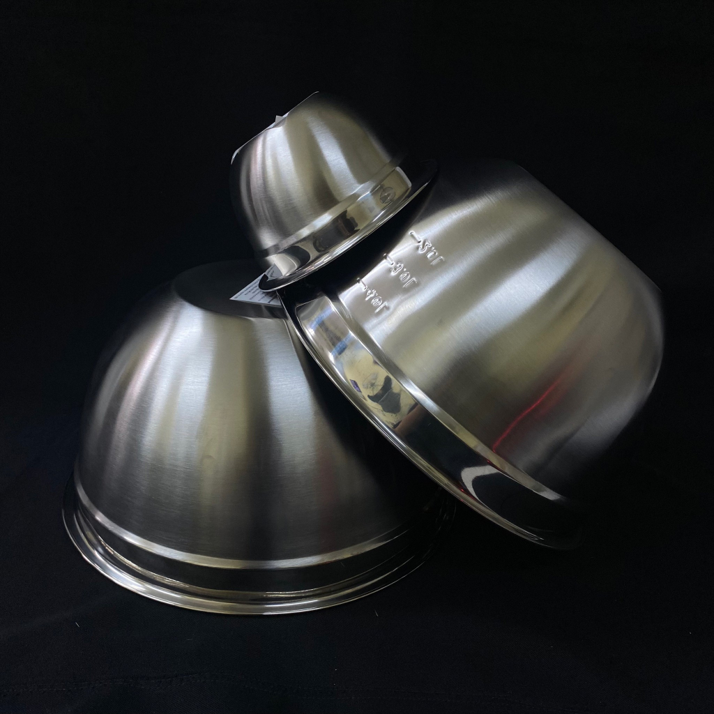 ชามสเเตนเลสผสม ชามสลัด มีสเกล อย่างดี 14cm-32cm มีหลายขนาดให้เลือก