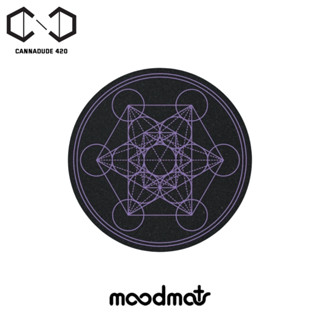 MOODMATS - Violet Metatron 8" UV ยางรองบ้อง แจกันแก้ว Dab Mat