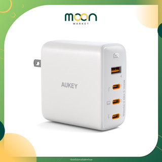 AUKEY หัวชาร์จ PA-B7S Omnia II 100W with GaN3 Power Tech Fast Charger I Moon Market