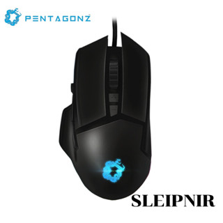 MOUSE (ของใหม่เคลีสต้อค) PENTAGONZ SLEIPNIR RGB [4000DPI] GAMING GEAR - ประกัน 3 เดือนศุนย์ไทย