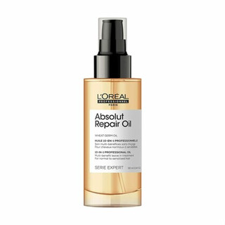 Loreal Absolut repair oil 90ml สุตร Wheat germ oil ช่วยฟื้นฟุสภาพผมที่แห้งเสียหายจากการทำเคมี